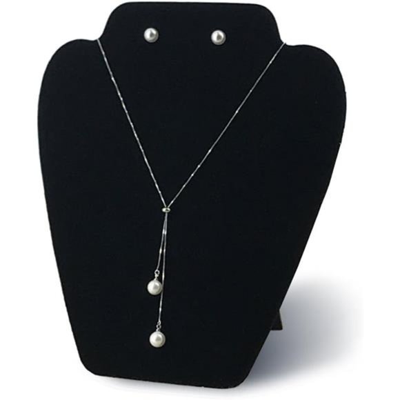6 Pieces Black Velvet Necklace Display, Jewelry Display for Selling and Shows - Picture 2 of 6